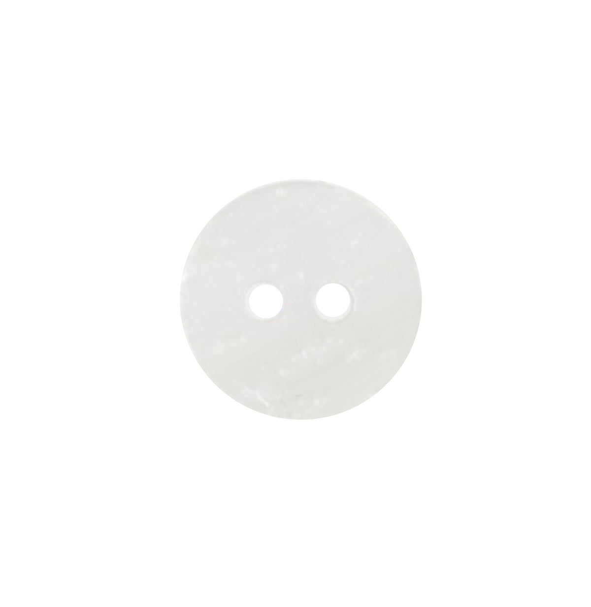 Small pearly white 2-hole buttons