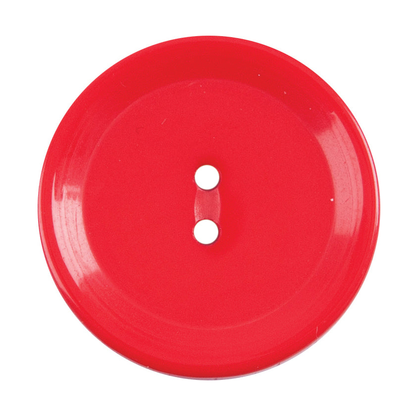 Vogue Star red rimmed buttons, 20mm