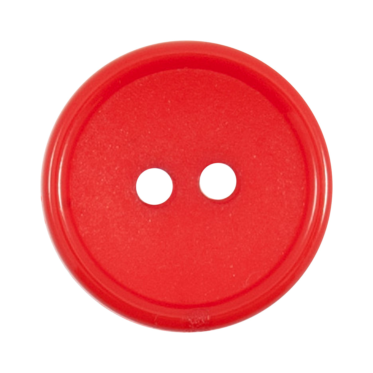 Vogue Star red rimmed buttons, 19mm