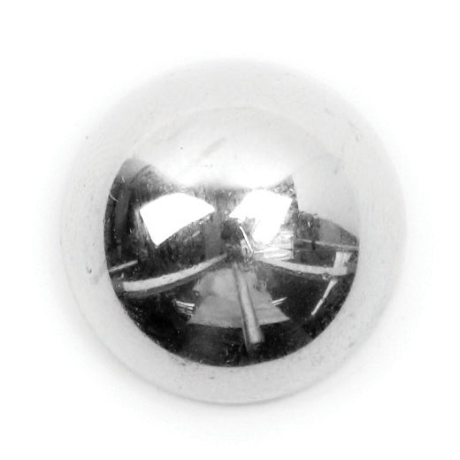 Shiny silver dome shank button