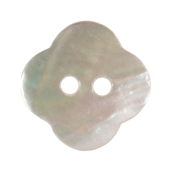Pearly White Clover 19mm buttons by Vogue Star