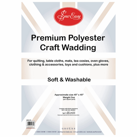 Sew Easy 2oz Poly Wadding - 100 x 100cm (40in)
