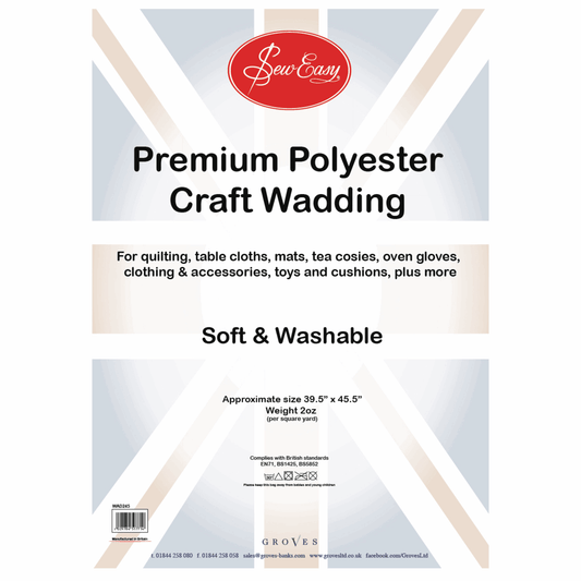 Sew Easy 2oz Poly Wadding - 100 x 115cm (39.5 x 45.5in)