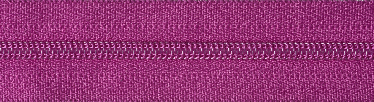 Cerise YKK lightweight open end zip, 41cm