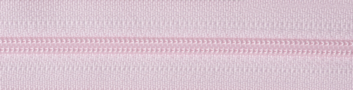 Light Pink YKK lightweight open end zip, 41cm