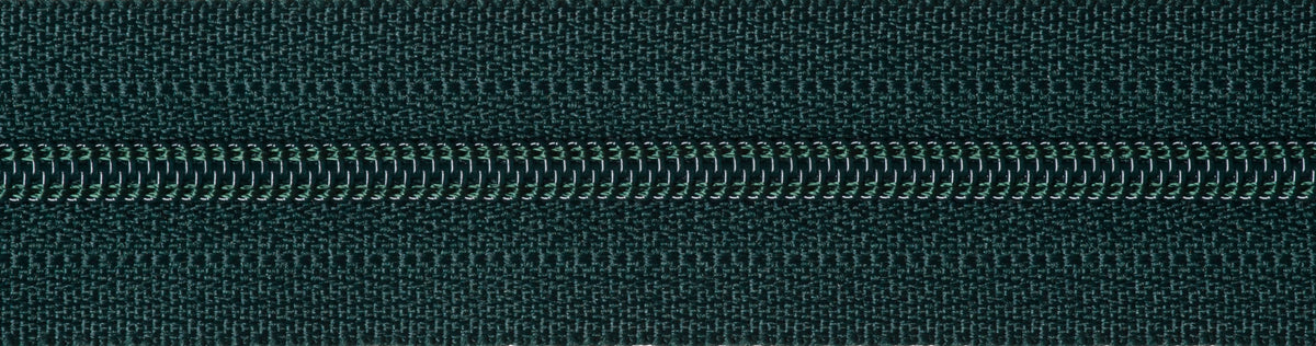 Forest Green YKK lightweight open end zip, 41cm