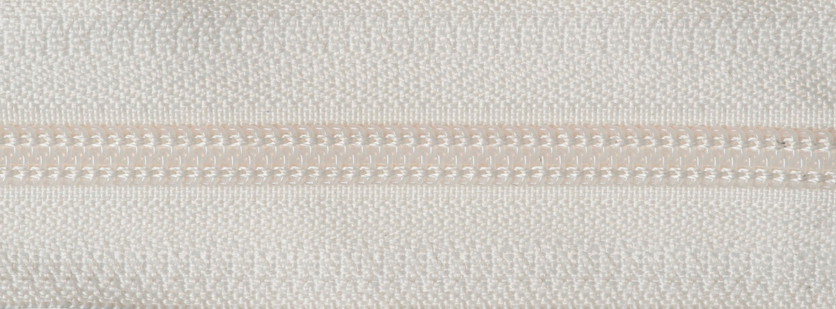 YKK ivory 51cm nylon open-end zip