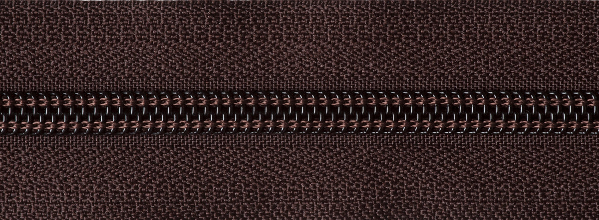 YKK brown 56cm nylon open-end zip