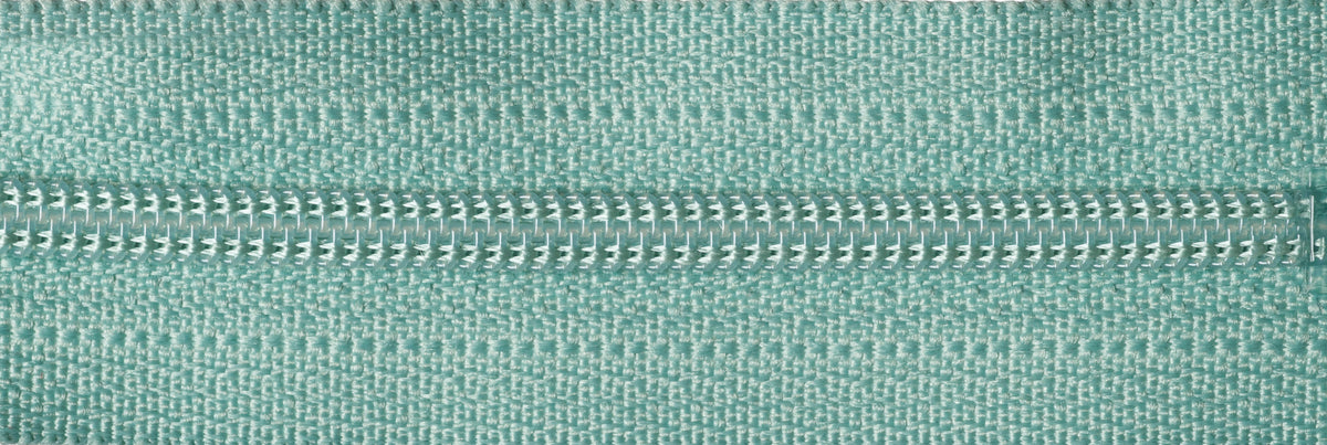 Dark Mint YKK nylon coil zip, 15cm long