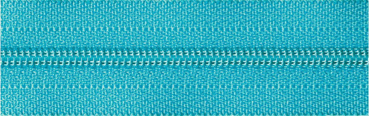 YKK 20cm nylon coil zip in dark turquoise