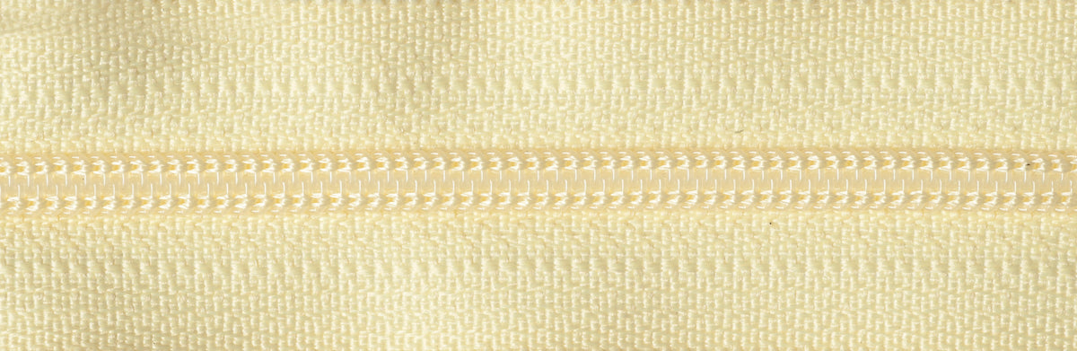 YKK 20cm nylon coil zip in daffodil