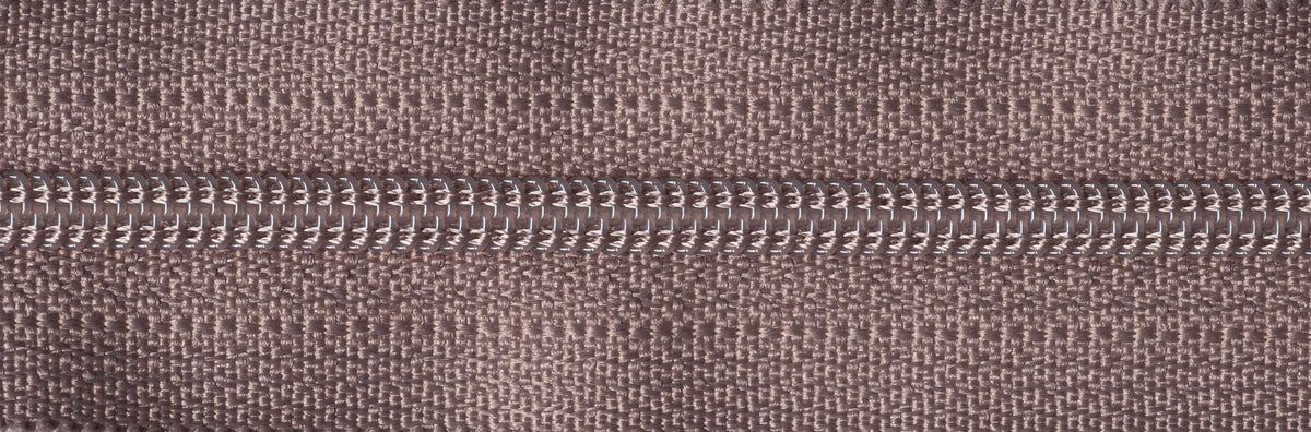 Mink YKK nylon coil dress zip, 41cm