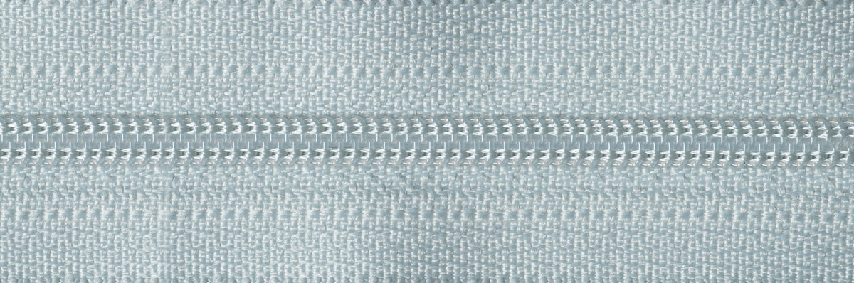 Pale Grey YKK nylon coil dress zip, 41cm