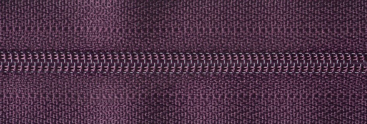 Damson YKK nylon dress and skirt zip, 41cm