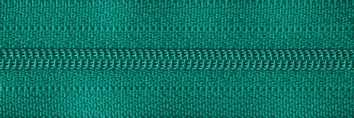 YKK bright green nylon coil dress zip, 51cm