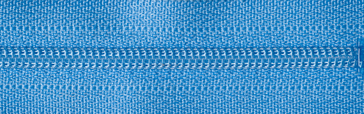 Capri Blue YKK nylon dress and skirt zip, 56cm