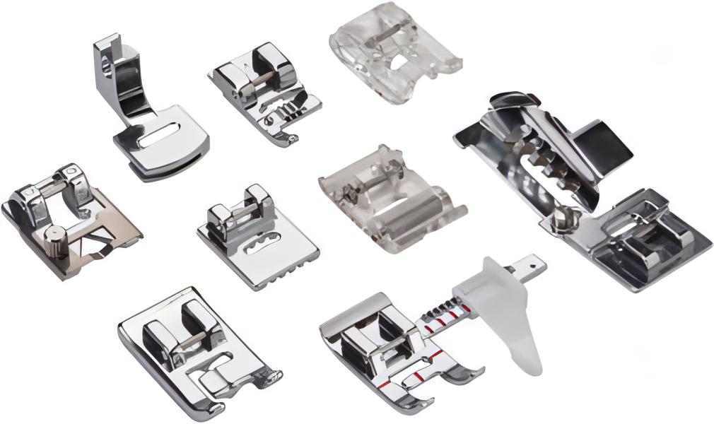 9 piece Premium Presser Foot Set for Singer and Bernette machines (in storage box) - Limited Stock