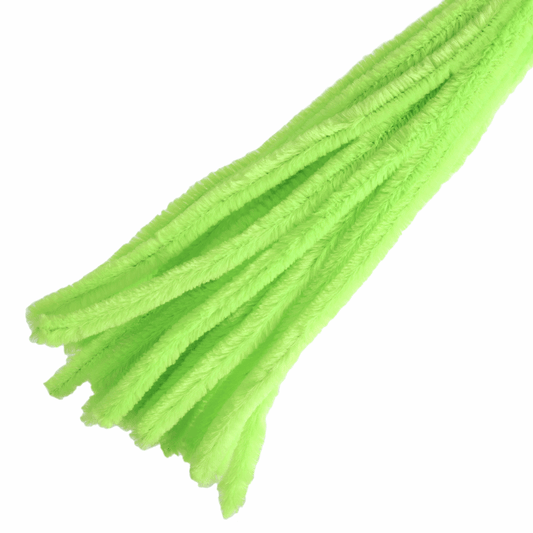 Trimits Lime Chenilles - 30cm x 12mm (Pack of 15)
