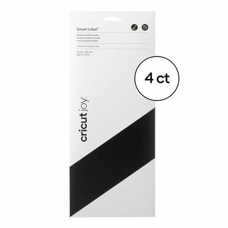 Cricut Joy Smart Label Writable Vinyl, Removable, Black