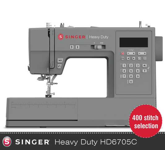 Singer Heavy Duty HD6705 Sewing Machine - Huge spec, sews letter and numbers