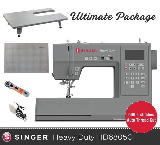 Singer Heavy Duty HD6805 Sewing Machine - Highest spec heavy duty with auto thread cut, sews letters and numbers, highly recommended