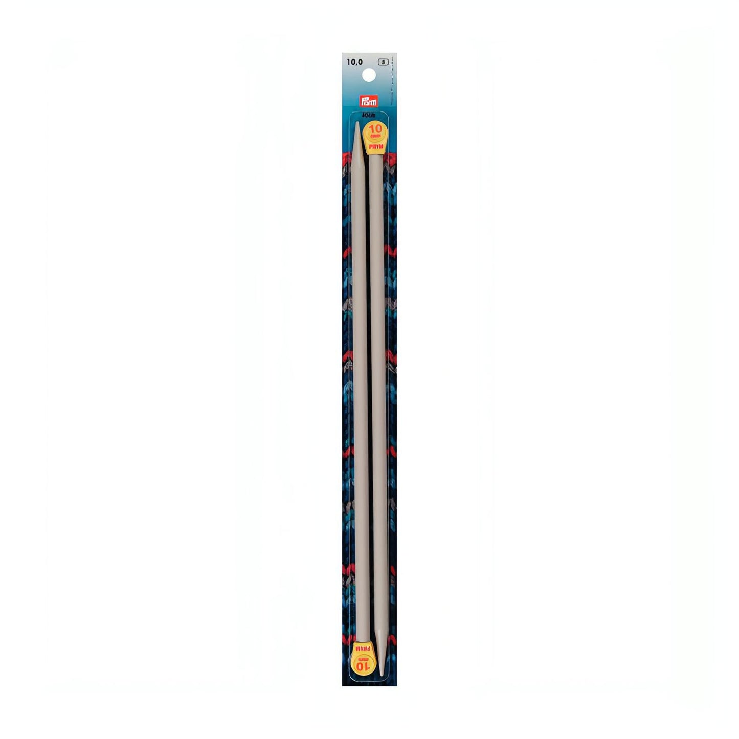 Prym Plastic Single-Pointed Knitting Pins - 2 x Grey 40cm (20.00mm)