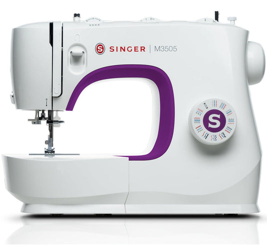Singer M3505 Sewing Machine - Auto threader, 32 stitch patterns, overlocking and stretch stitches - Free upgrade to new 3232 model