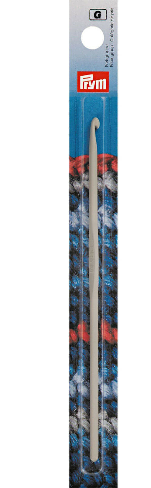 Prym Aluminium Crochet Hook (without Handle) - Pearl Grey 14cm (3mm)