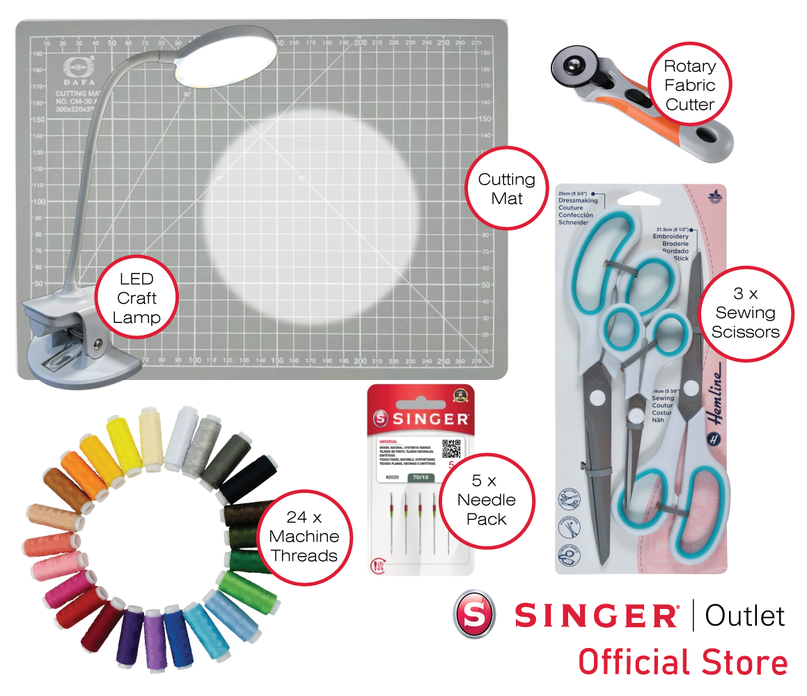 Singer Sewing Outlet Gift Bundle - Sewing Accessories for your Singer Machine * exclusive to Singer Sewing Outlet *