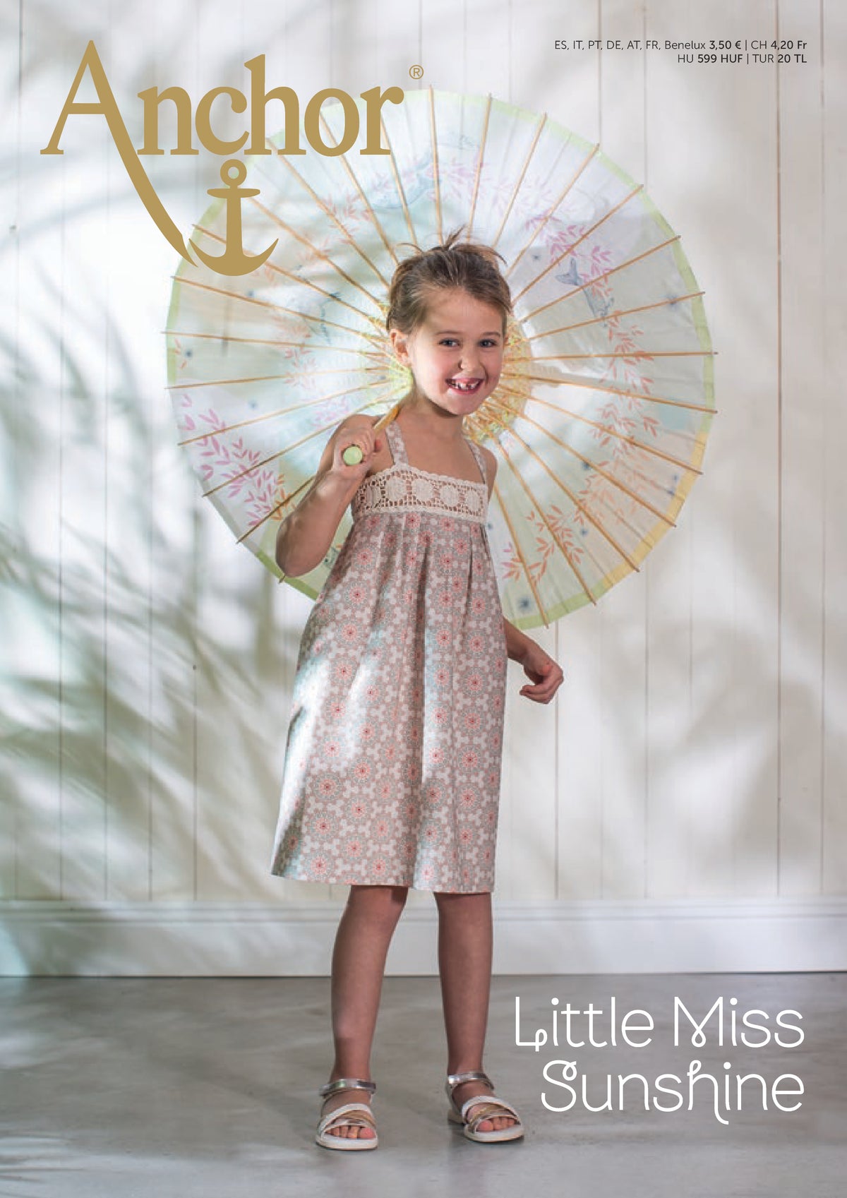 Cover of the Anchor Little Miss Sunshine Spring/Summer 2019 pattern magazine