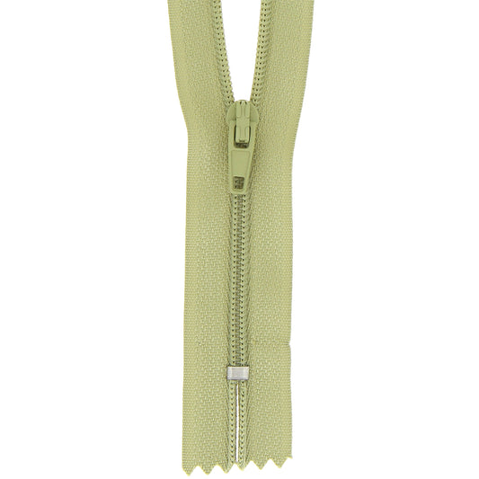 Milward 10cm nylon dress zip in willow