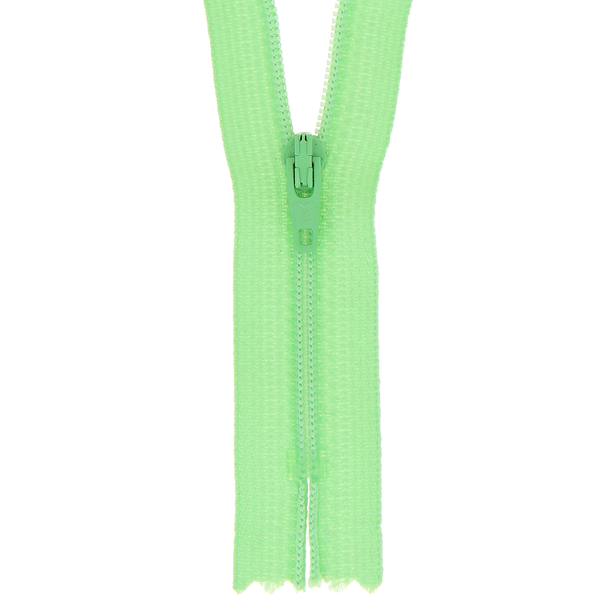 Milward 10cm nylon dress zip in pale lime