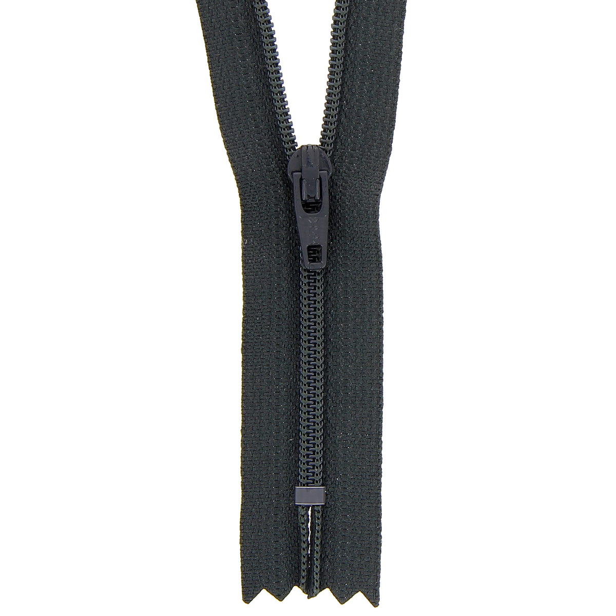 Milward 10cm nylon dress zip in slate grey