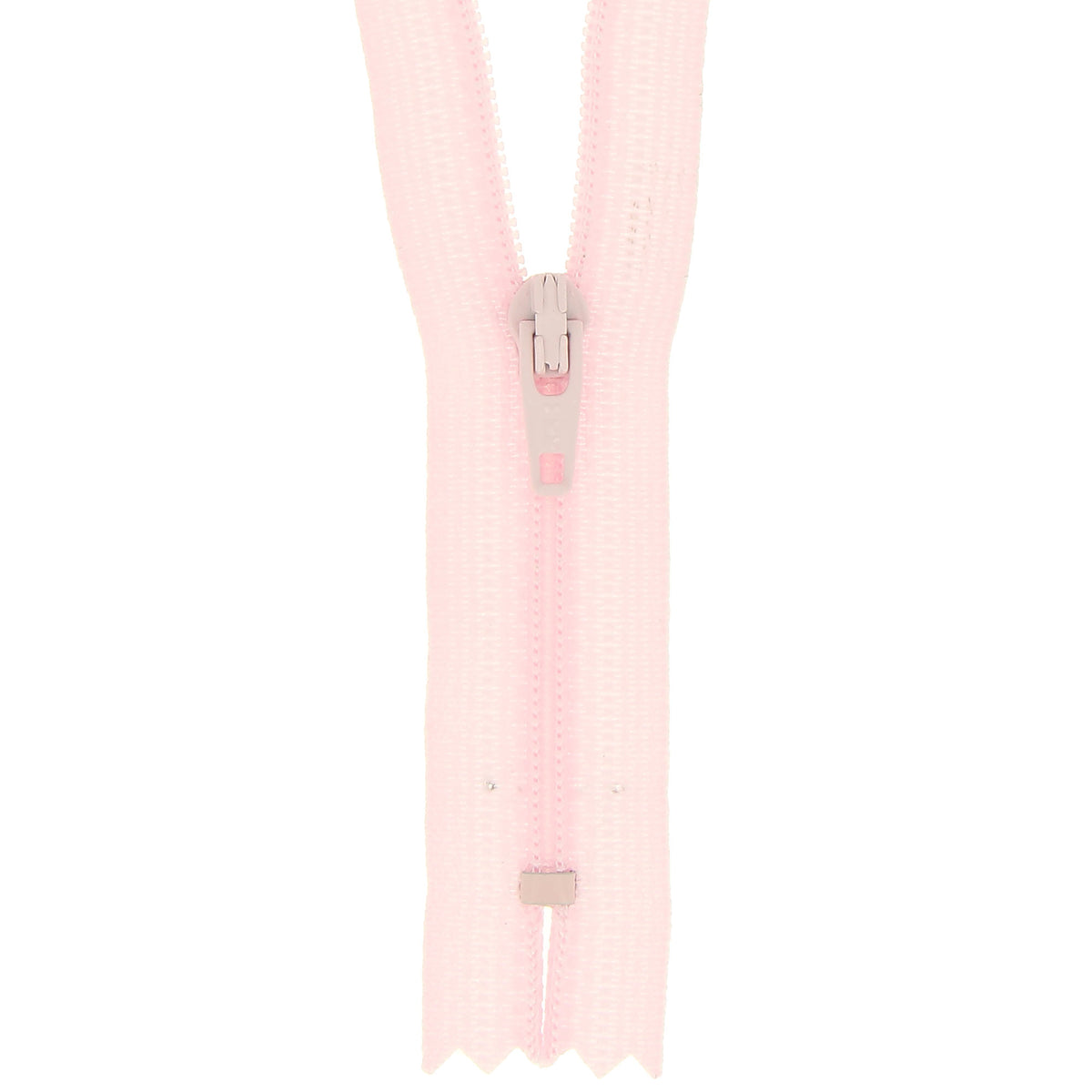 Milward 12cm nylon dress zip in light pink