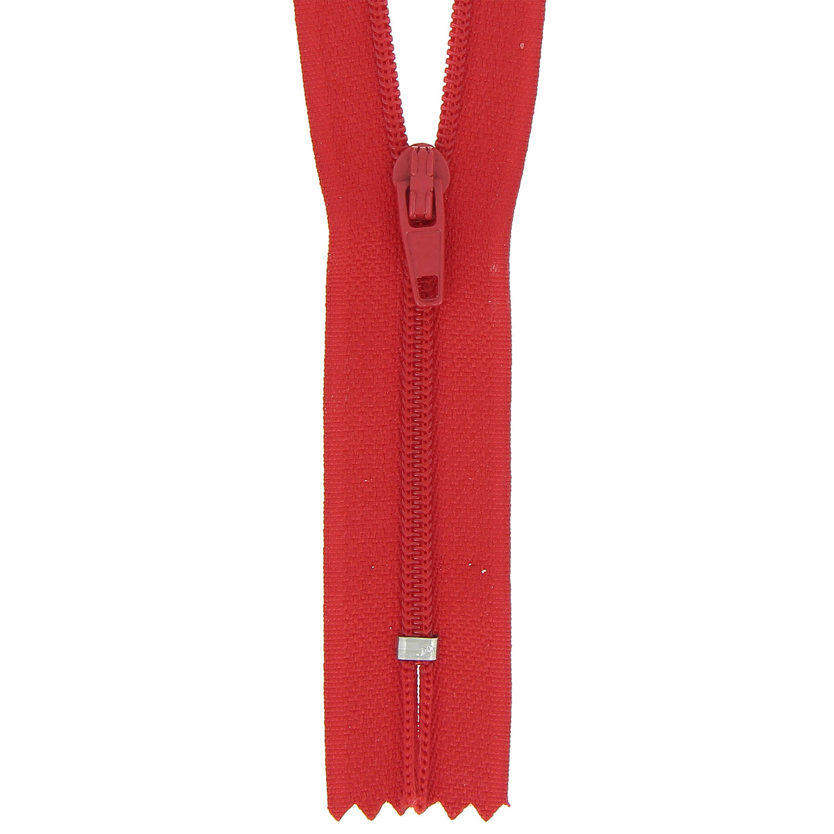 Milward 12cm nylon dress zip in red