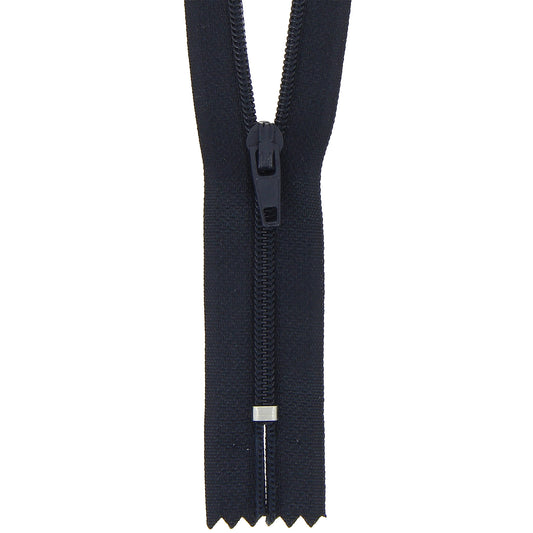 Milward 18cm dark navy nylon dress and skirt zip