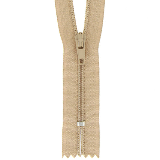 Fawn Milward 20cm nylon dress and skirt zip with label