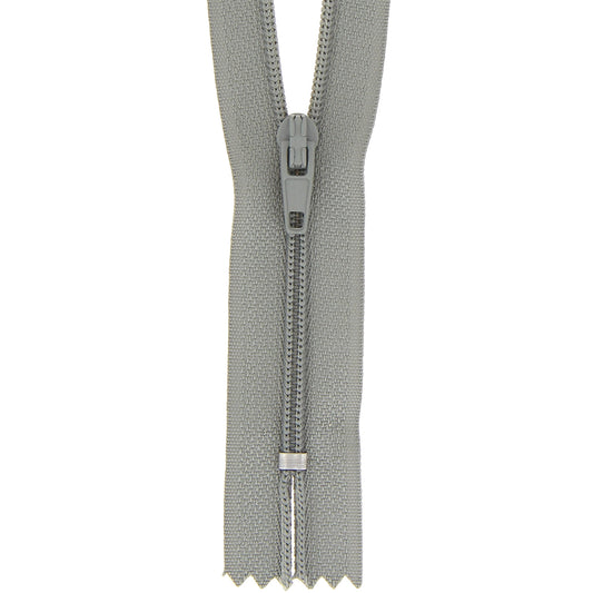 Mid Grey Milward 20cm nylon dress and skirt zip with label