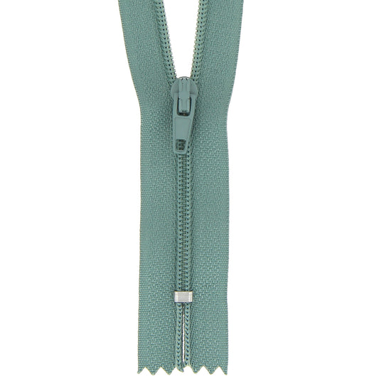 Milward 30cm laurel green nylon dress zip with tag