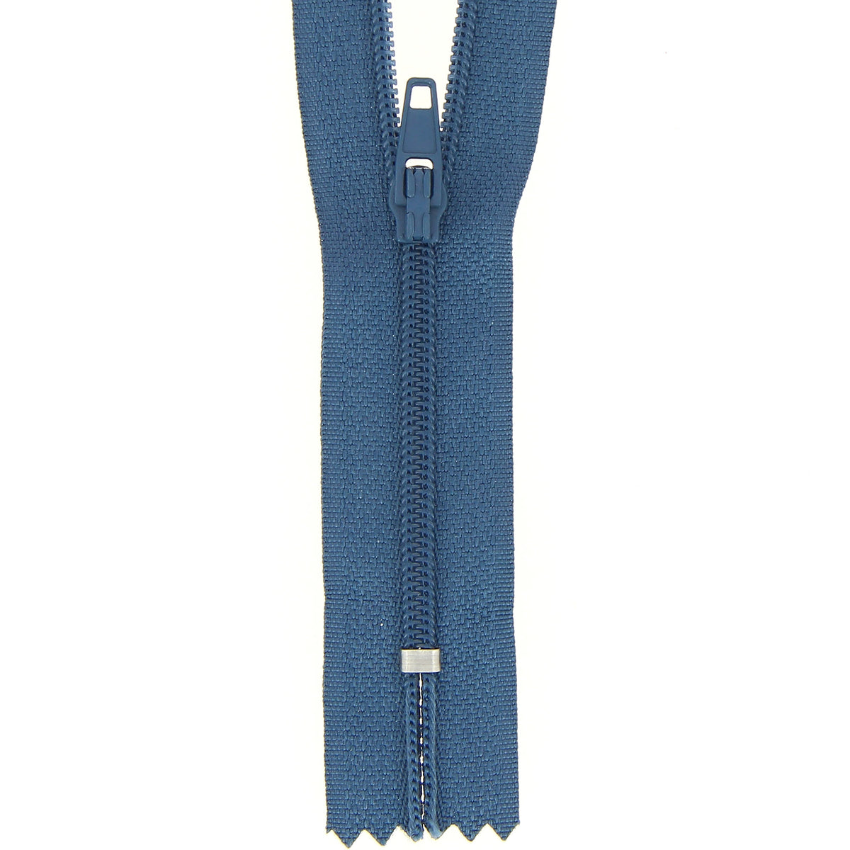 Milward 30cm slate blue nylon dress zip with tag