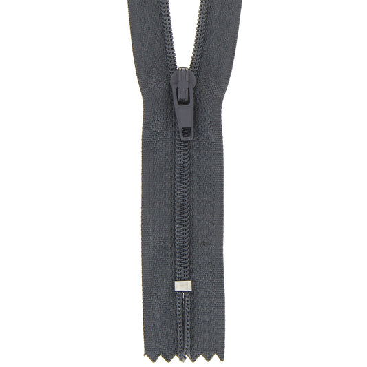 Milward 30cm charcoal nylon dress zip with tag