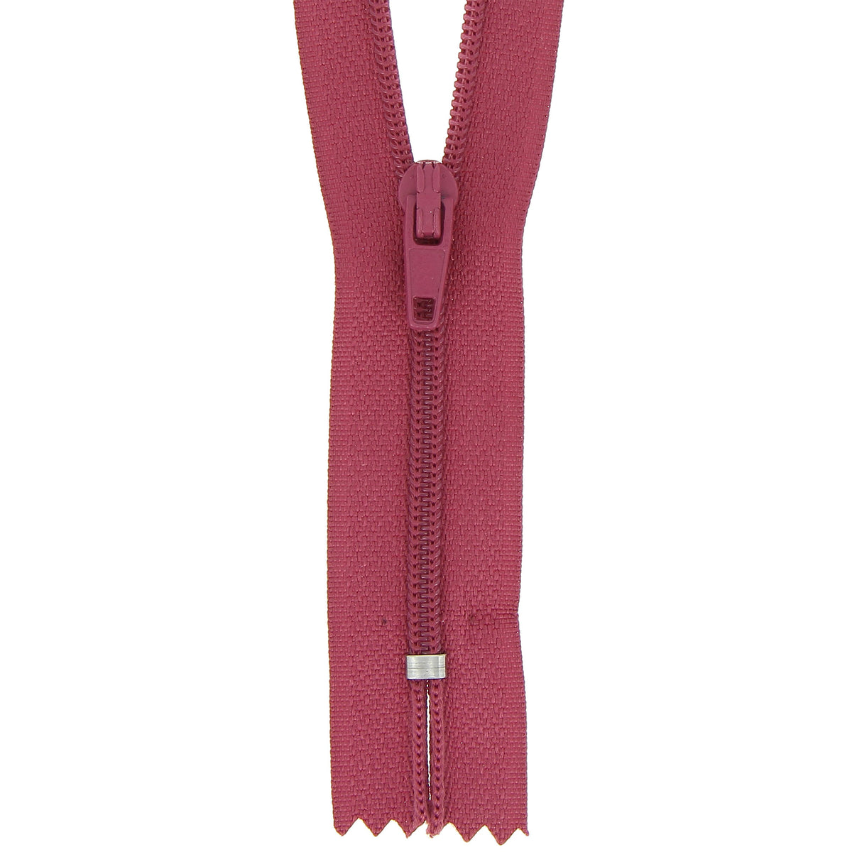 Milward 40cm dark pink closed-end nylon zip