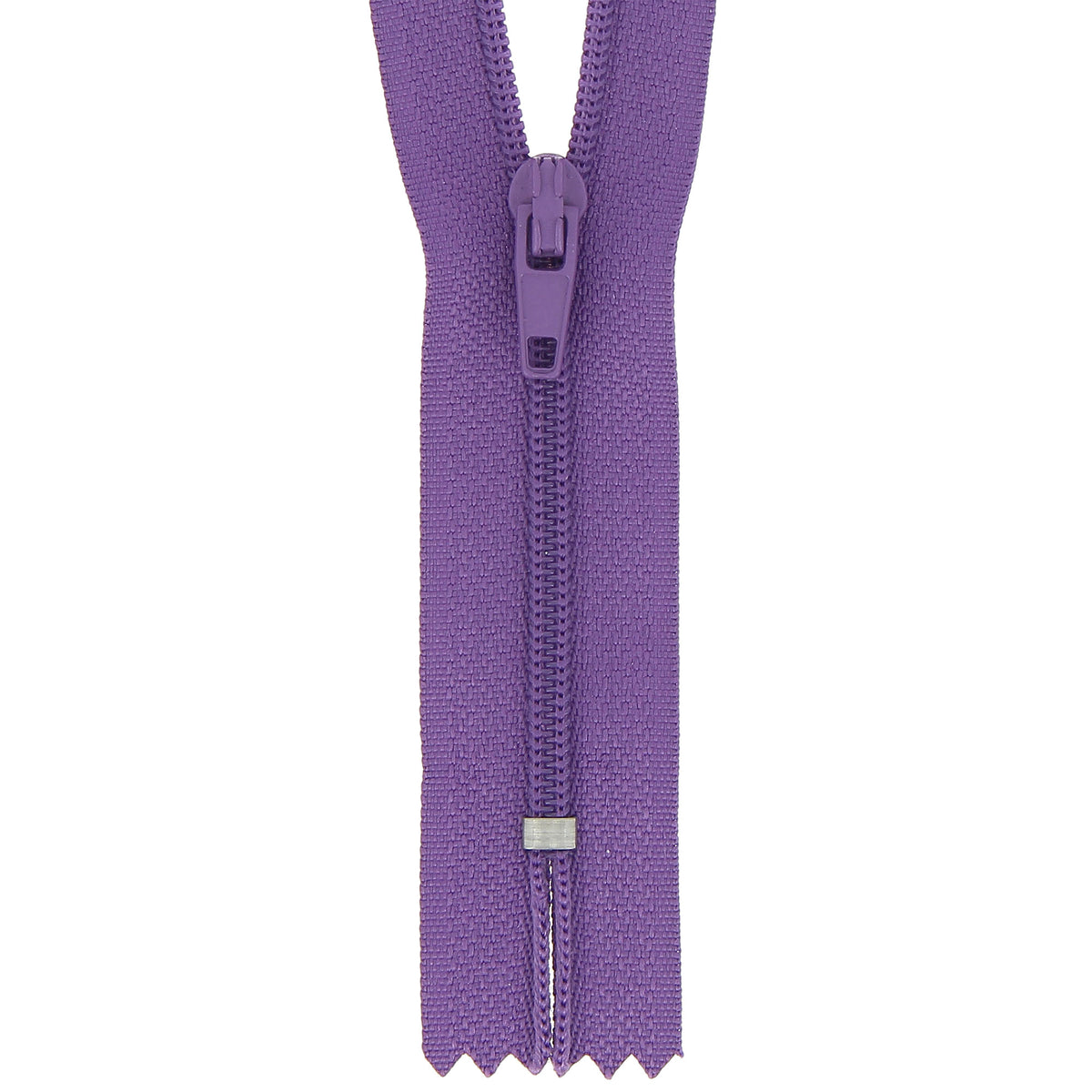 Milward 40cm mauve closed-end nylon zip