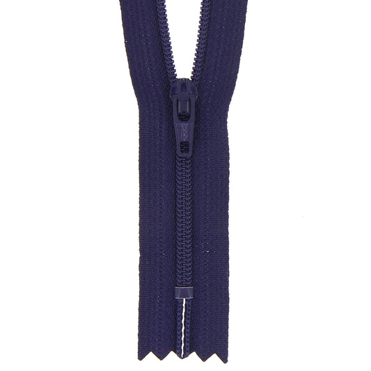 Milward 40cm blackberry closed-end nylon zip