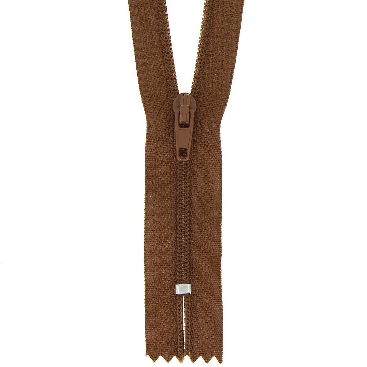 Rich Brown Milward nylon dress zip, 40cm