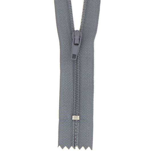 Dark Grey Milward nylon dress zip, 40cm