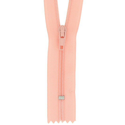 Milward 50cm closed-end nylon zip in mid pink