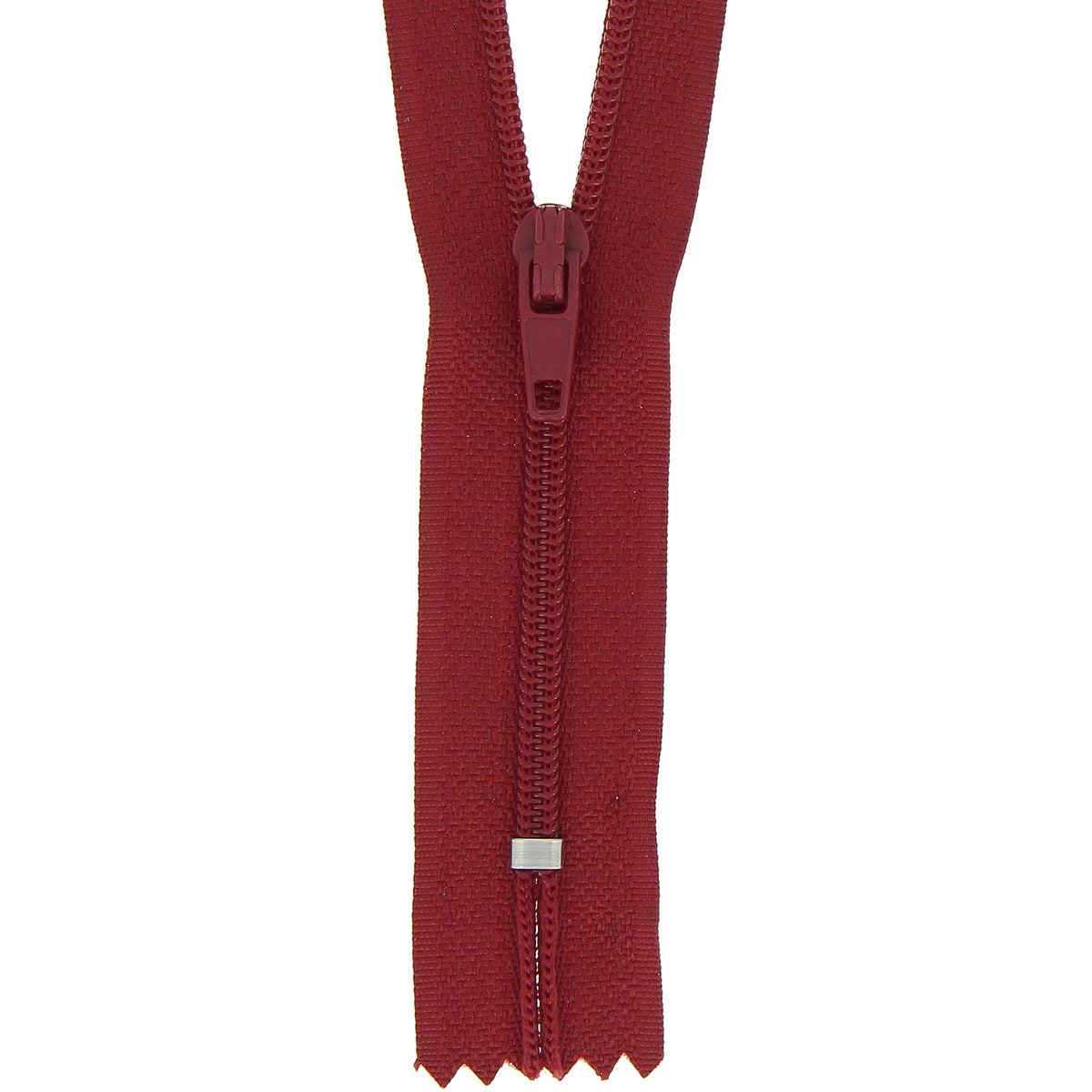 Milward 55cm nylon dress and skirt zip in scarlet berry