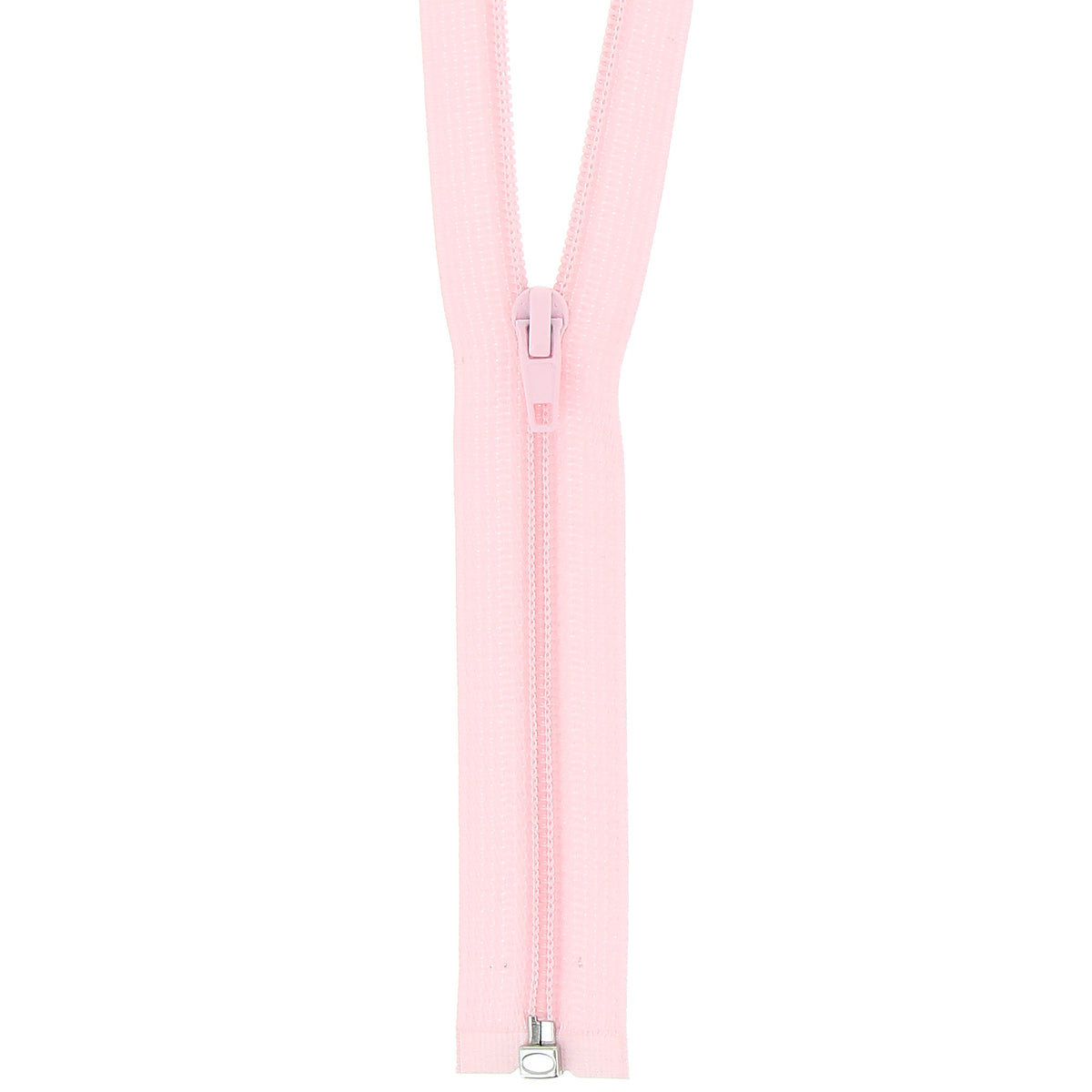 Milward 30cm light pink lightweight open-end zip
