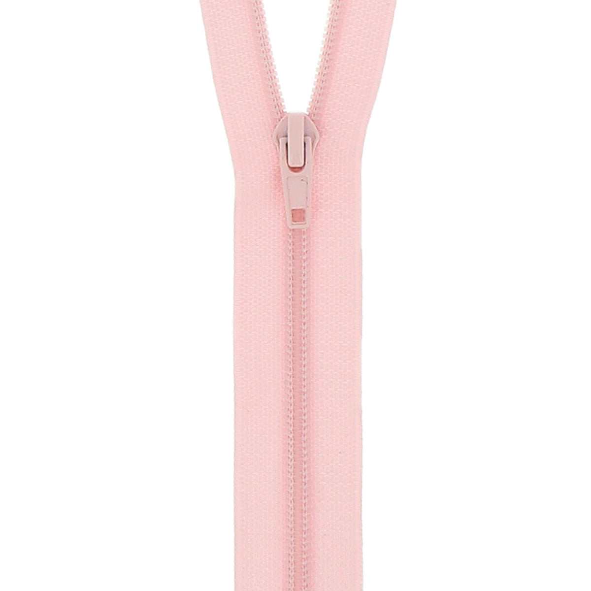 Milward light pink open-end nylon zip, 45cm
